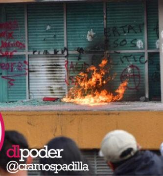 Porros vandalizan Rectoría de la UNAM 2019