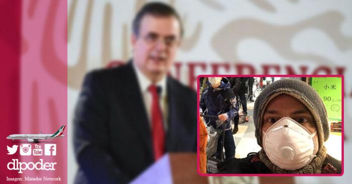 stamatis china coronavirus marcelo ebrard avion